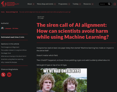 SSI Blog Post Siren's call of AI alignment