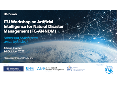 Session Moderator FG-AI4NDM ITU/WMO/UNEP Workshop