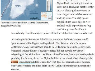 Gizmodo Interview<br />New Zealand Earthquake